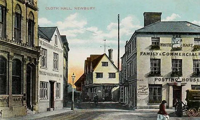 White Hart, Market Place, Newbury - in 1903